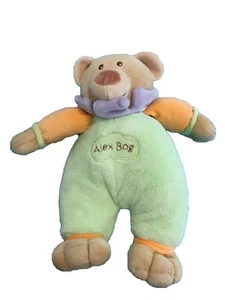 Alex Bog Plüschtier / Teddy  25cm  grün  Plüsch Rassel - Picture 1 of 1
