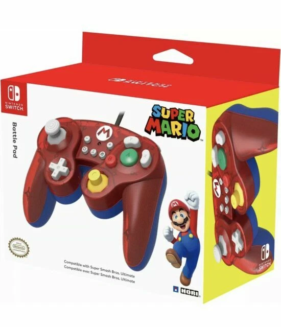 Hori NSW-107U Battle Pad for Nintendo Switch Mario Edition - Red - Image 1 of 1