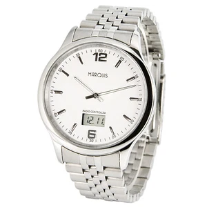  Reloj de pulsera MARQUIS inalámbrico para hombres (movimiento inalámbrico alemán) acero inoxidable 964.6023 - Imagen 1 de 3