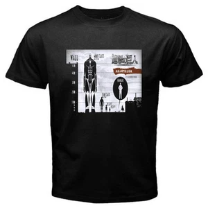 New Attack On Titan Shingeki No Kyojin Anime Manga Mens Black T-Shirt Size S-5XL - Picture 1 of 1