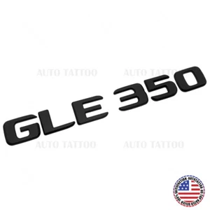 17-18 Mercedes GLE 350 Letter Emblem Liftgate Logo Badge AMG Sport Matte Black - Picture 1 of 4