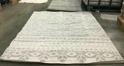 Alfombra Mancha Trasera Marfil/Plata 8' X 10', Precio Reducido 1172631225 ADR107B-8 Foto 1 de 4