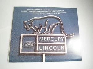 1977 Ford Mercury Lincoln Händler Verkaufsprospekt Werbeheft Promo - Bild 1 von 3