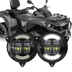 LED Headlights with DRL Assembly for Can Am Outlander 1000 570 650 850 2018-2022 - Picture 1 of 12