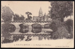 PARAY le MONIAL 71 Basilika Bourbince Postkarte geschrieben in Th. Durand de Fontmagne 1905 - Bild 1 von 2