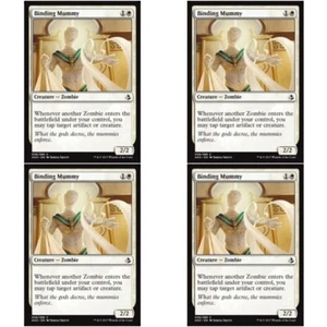 4 x BINDING MUMMY NM Amonkhet MTG White - Zombie Com - Picture 1 of 1