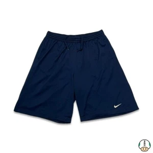 Nike Sportswear Shorts Mens 2XL Blue Swoosh Pocketed Fit Dry Athletic Gym Pants - Picture 1 of 5