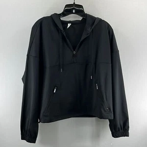 ID Ideology Womens Cropped Quarter-Zip Hoodie - Sz Medium - NWT - Picture 1 of 7
