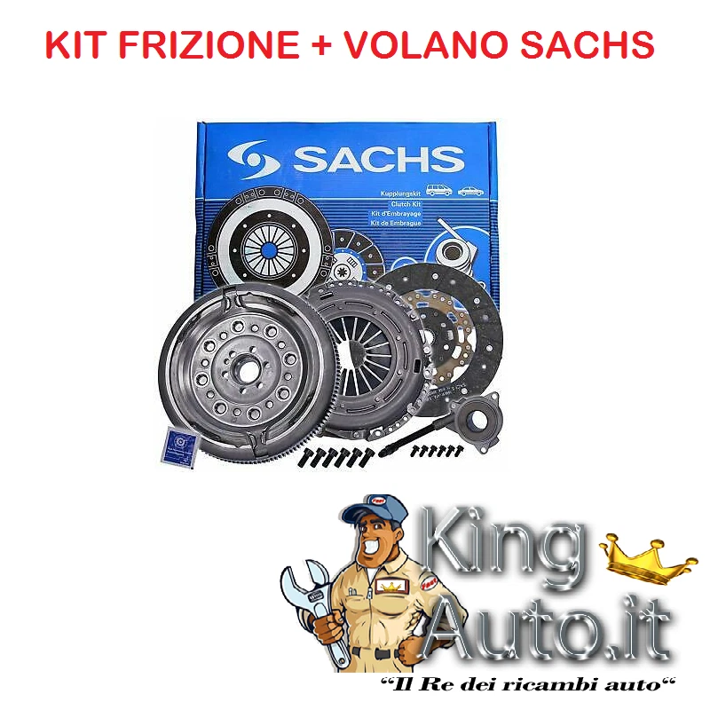 KIT FRIZIONE + VOLANO SACHS SEAT ALTEA LEON TOLEDO 2.0 TDI 103KW 140CV BKD - Imagen 1 de 1