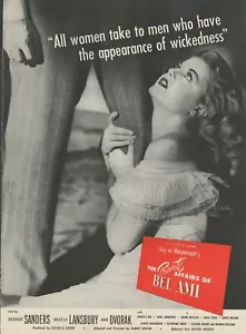 1947 The Private Affairs of Belami Lansbury Sanders Dvorak Print Ad - Picture 1 of 1