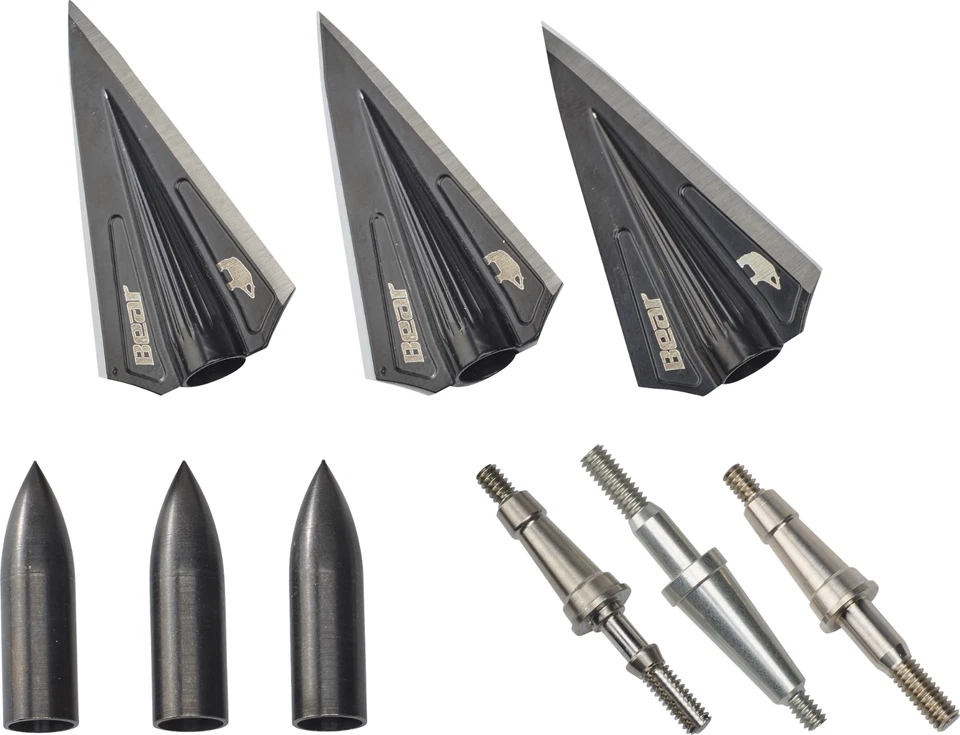 Bear RazorHead VWS Single Bevel Broadhead Kit, 150, 175, 200, and 250 Grains - Image 1 of 1