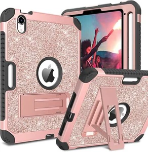 Tablet Cover For iPad Mini 7/6 8.3" 3 Layers Protective Kickstand Glitter Case - Picture 1 of 7