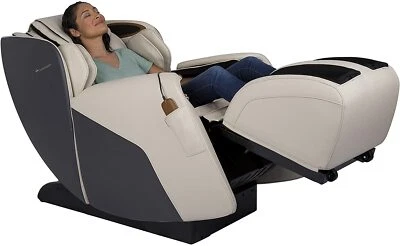 Silla reclinable de masaje de gravedad cero Cream Human Touch Quies + calor lumbar doble Foto 1 de 4