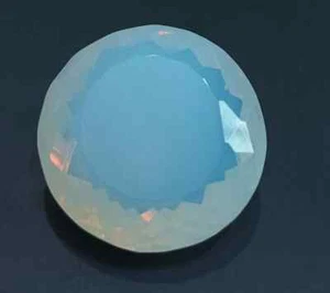 Natural Round Cut White Opal Welo Australian 100Ct+ Certified Loose Gemstone - Picture 1 of 9