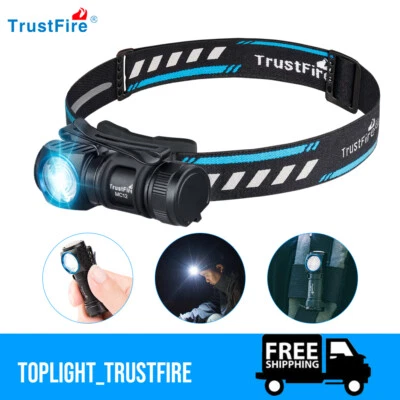 TrustFire MC12 Led Linterna linterna frontal 1000 lúmenes con batería de 16340 - Imagen 1 de 4