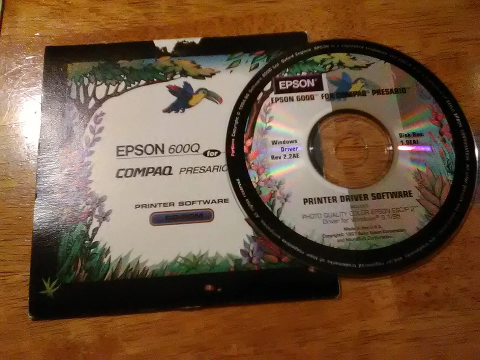 Epson 600Q Printer Driver Software CD-Rom - Image 1 of 1