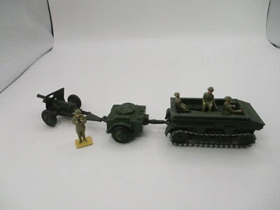 Dinky Toys 162A. Light Dragon Tractor, B. Ammo Trailer,C. 18lb Gun, 4 man crew. - Image 1 of 4