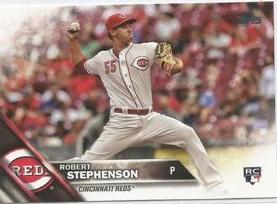 Robert Stephenson Cincinnati Reds 2016 Topps Update Rookie Card  - Image 1 of 2