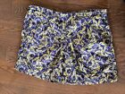 Vintage Patagonia All Over Abstract Leaf Print Pleated Shorts Sz S