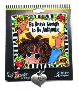 Z3 Be brave enough to be authentic SUZY TORONTO CAR VISOR CLIP decoration - Picture 1 of 5