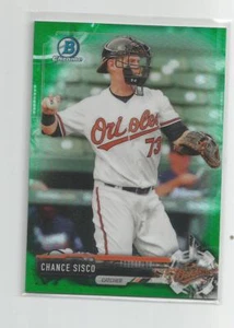 2017 Bowman Chrome CHANCE SISCO Green Refractor 38/99 - Picture 1 of 1