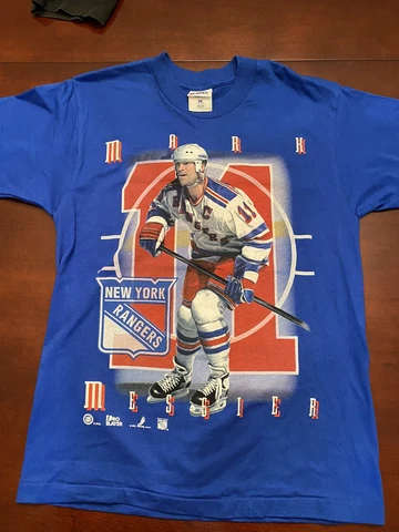 NEW Vintage New York Rangers Mark Messier Pro Player T Shirt USA Made NHL Hockey Cover