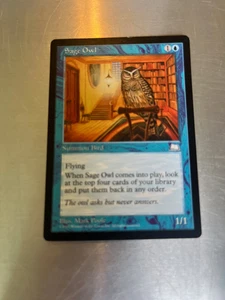 Sage Owl LP Weatherlight Vintage Magic Cards, COMBINED SHIPPING - Picture 1 of 2
