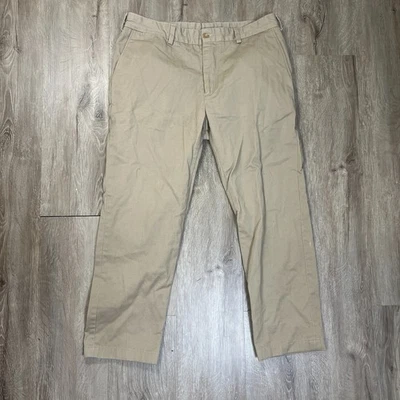 Bill's Khakis M4 Original Twill Pants Size 36x27 Slim Fit Khaki Brown Cotton - Image 1 of 4