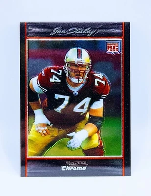 2007 Bowman Chrome #BC42 Joe Staley RC Rookie San Francisco 49ers - Imagem 1 de 2