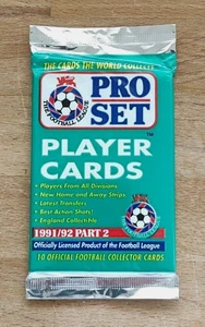 JUEGO DE CARTAS DE JUGADOR PROFESIONAL 1991/92 PARTE 2 - 10 tarjetas de coleccionista de fútbol - paquete sellado - Imagen 1 de 3