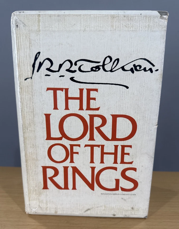 LORD OF THE RINGS Box Set Books Houghton 1978 Second Edition J.R.R. TOLKIEN Foto 1 de 4