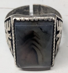 Anello uomo vintage Bell Trading Post argento sterling leggi misura indovinando 14-14,5  - Foto 1 di 7