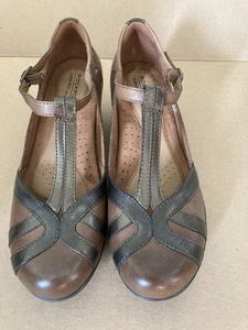 Zapatos de salón Rockport Cobb Hill Angelina correa en T cuero marrón Mary Jane talla 7 - Imagen 1 de 12
