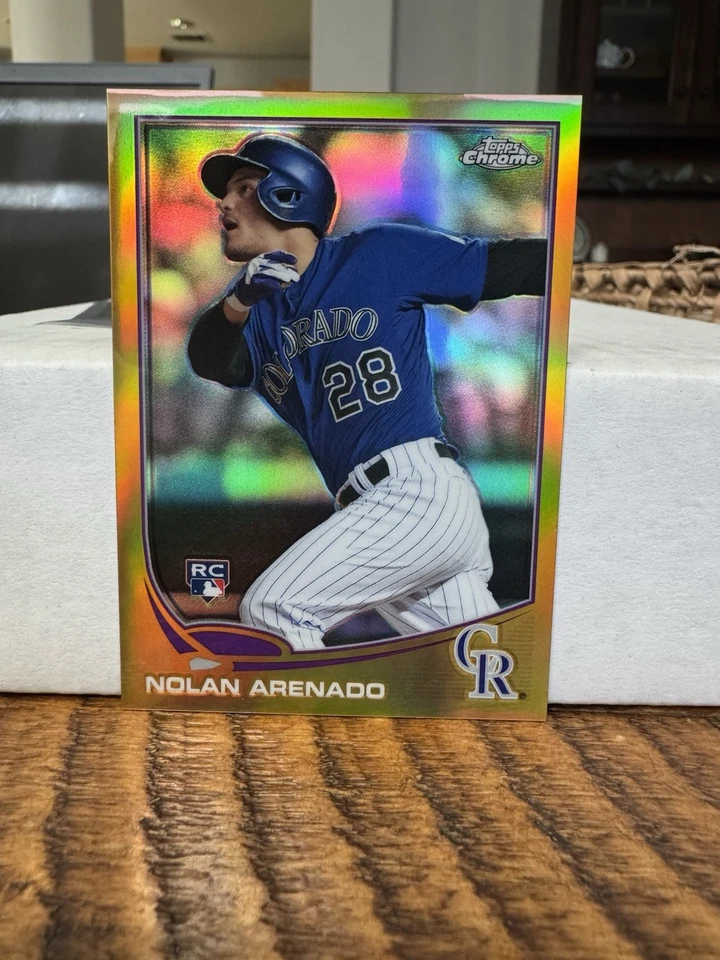2013 Topps Chrome Update Gold Refractor RC Nolan Arenado #198/250 Rookie #MB-39 - Image 1 of 2
