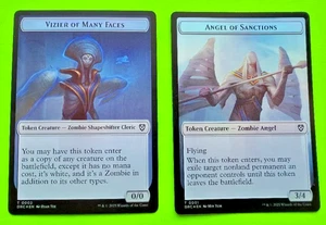 MTG  Aetherdrift - Vizier of Many Faces / Angel of   - Double-Sided Token - Foil - Picture 1 of 2