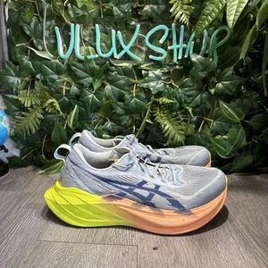 Asics Superblast 2 Paris Cool Grey Safety Yellow Running Shoe 1013A150 Mens 10.5 - Picture 1 of 10