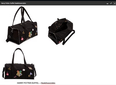 Гарри Поттер друзья в Хогвартсе Вера Брэдли большой путешествий вещевой новый с Ярлыками - Изображение 1 из 4