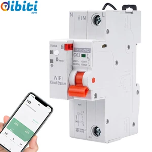 Interruttore Magnetotermico Wifi,1P 63A Salvavita Con Riarmo Automatico Wifi Con - Foto 1 di 12