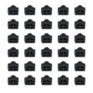 0.5 Inch RJ45 Dust Plug, 30 Pcs Anti Dust Plug Cover Female End, Black - Zdjęcie 1 z 6