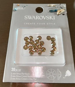 NEU Packung Swarovski 20 Stck. 5 mm Xirius Flatback Kristalle Kostenloser Versand 1. Klasse  - Bild 1 von 4