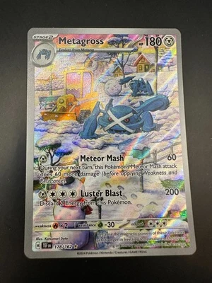 Metagross 178/162 Sv05: Temporal Forces Rare illustration holo  - Image 1 of 2