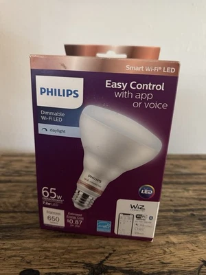 Philips Easy Control LED 65 Watt Equiv Dimmable Smart Wi-Fi Bulb *Box Damage - Image 1 of 4