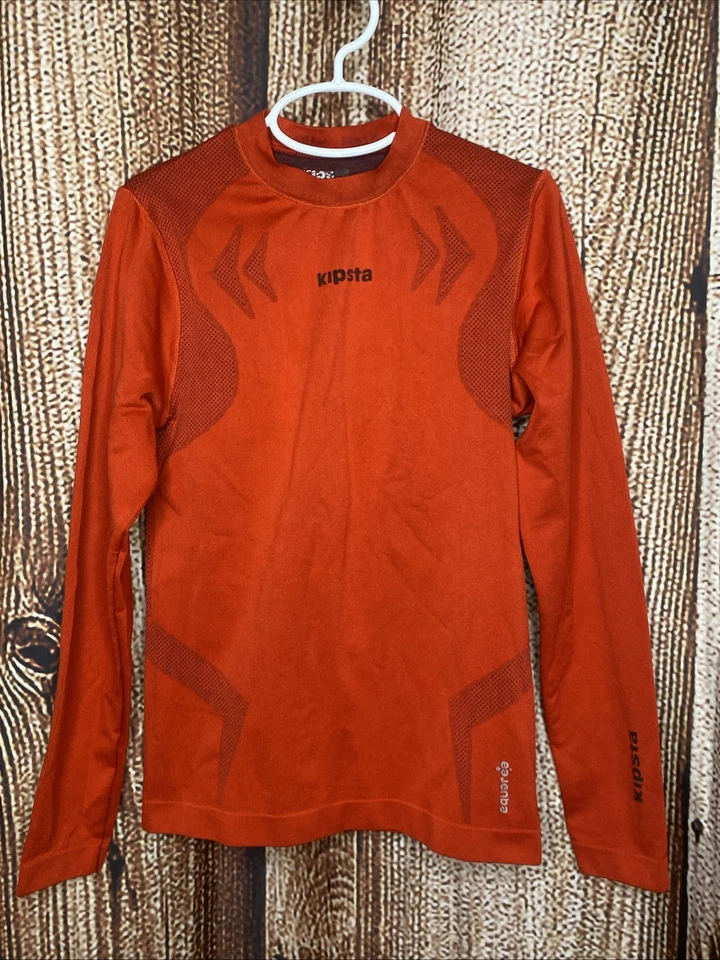 Kipsta Long Sleeve Base Layer Jr Compression Shirt Red Size 10 - Image 1 of 4
