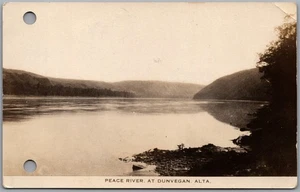 Postcard RPPC Dunvegan Alberta Peace River Scenic View - Picture 1 of 2