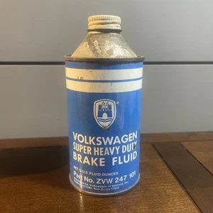 Vintage Volkswagen Brake Fluid Bottle Collectable- 1/4 full-prop retro RARE!  - Picture 1 of 5