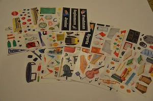 Creative Memories Block Stickers You Choose Instruments, Sports, Summer - Picture 1 of 38