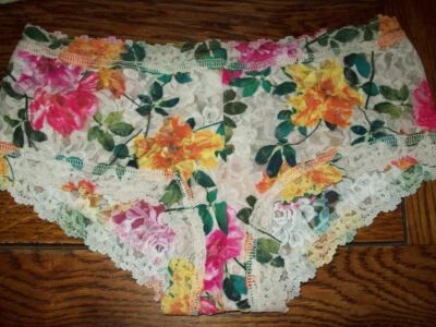 NUEVO CON ETIQUETAS BRAGAS HANKY PANKY ENCAJE ELÁSTICO NIÑO 6F1281 FLORAL MULT S Foto 1 de 2