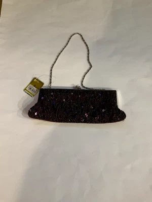 Magid Womens Beaded Sequined Small Evening Handbag New With Tags - Image 1 of 4