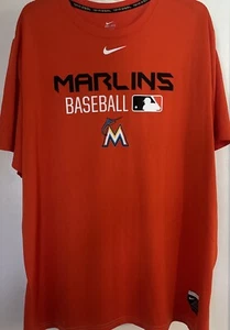 Miami Marlins XXL Nike BSBL Shirt Orange Authentic MLB Performance Baseball 2XL - Bild 1 von 11