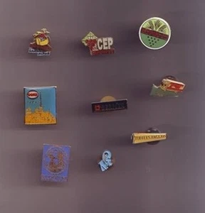 lot pins : 9 pins divers entreprises - et alimentation transports - Imagen 1 de 1